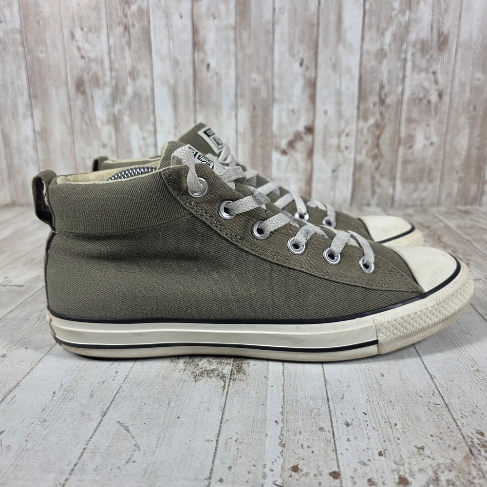 Converse Chuck Taylor All Star Mid Top Olive Green Womens 10 Mens 8 Sneaker